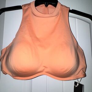 Peach High-Neck Women's Top